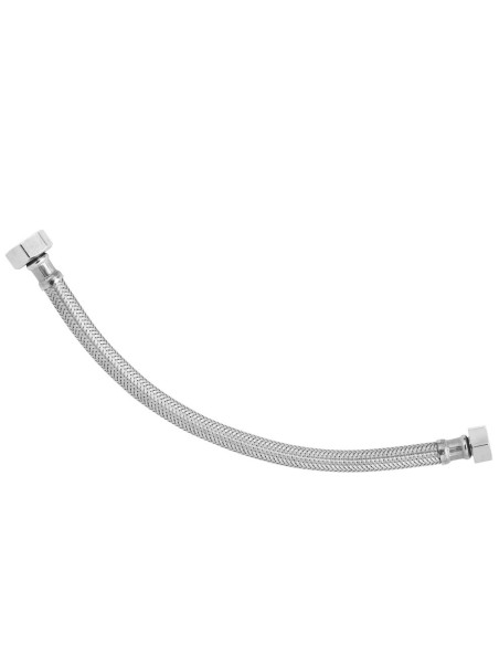 Bicha DN8 fêmea-fêmea 1/2" x 3/8" 20cm malha de aço inox - 845204053020