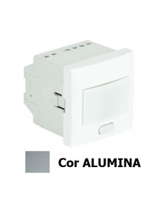 DETETOR MOVIMENTO MURAL 1000W 2MÓD ALUMINA 45403SAL - 45403SAL