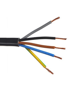 CABO H05VV-F FVV 300/500V 5G2,5 PRETO - 0000039N