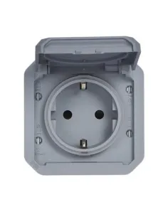 069571L Legrand Plexo componível 2P+T SCHUKO PARAF CINZENTO - 069571L