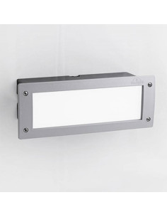 Aplique de encastrar LETI 1xE27 IP66 Resina Cinza FUMAGALLI - 5C1.000.000.LYE27 2