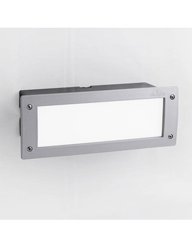 Aplique de encastrar LETI 1xE27 IP66 Resina Cinza FUMAGALLI - 5C1.000.000.LYE27