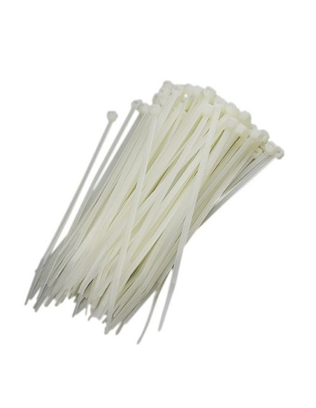 ABRAÇADEIRA FIVELA NYLON 350x4,8 BRANCO [Emb. 100] - AFB-08