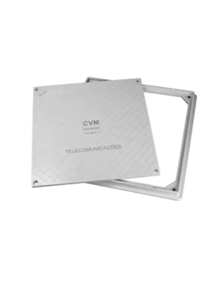 Tampa c/ aro p/ câmara de visita multioperador CVM 400x400mm - 15CVM44-T