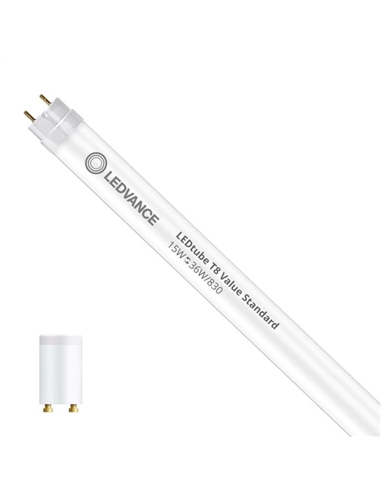 LAMPADA LED TUBE T8 EM V 1200mm 15W 830 4099854038143 - OSR038143