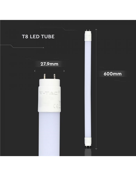 LAMPADA LED T8 9W 850Lm 600mm 6000K V-TAC 216394 #1 - 895216394