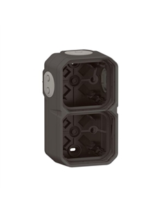 PLEXO NEW IP55 CAIXA DUPLA SALIENTE H/V ANTRACITE 069602L - 069602L