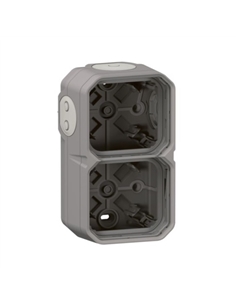 PLEXO NEW IP55 CAIXA DUPLA SALIENTE H/V CINZENTO 069672L - 069672L