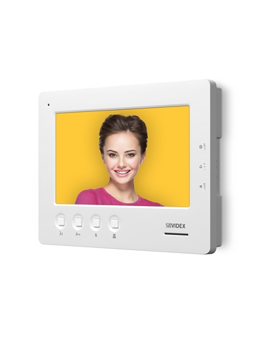 MONITOR MÃOS LIVRES LCD 7" VX2300 4 BOTÕES BRANCO VIDEX 6788 - VX-6788