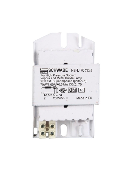 REACTANCIA IODETO METALICO 70W VOSSLOH SCHWABE NaHJ 70-713.4 - 880536582