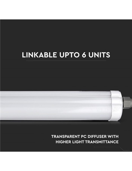 ARMADURA LED IP65 36W 6000K 4320Lm 1200mm V-TAC 216284 #2 - 895216284