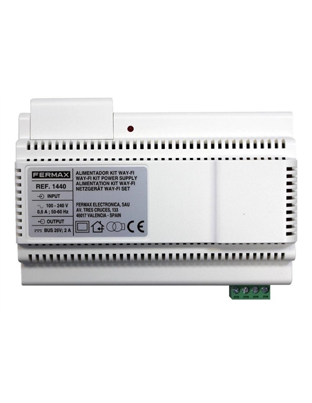 KIT FONTE ALIMENTAÇÃO WAY-FI DIN8 26Vdc 2A FERMAX 1440 - FERMAX1440