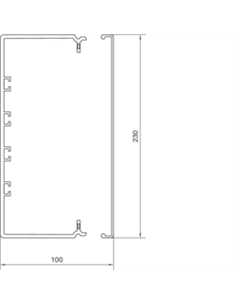 Calha FB 100x230; 4 agrafos/m FB9923007030 - FB9923007030 2