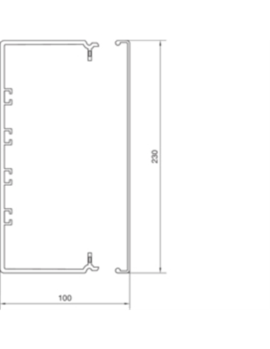Calha FB 100x230; 4 agrafos/m FB9923007030 - FB9923007030