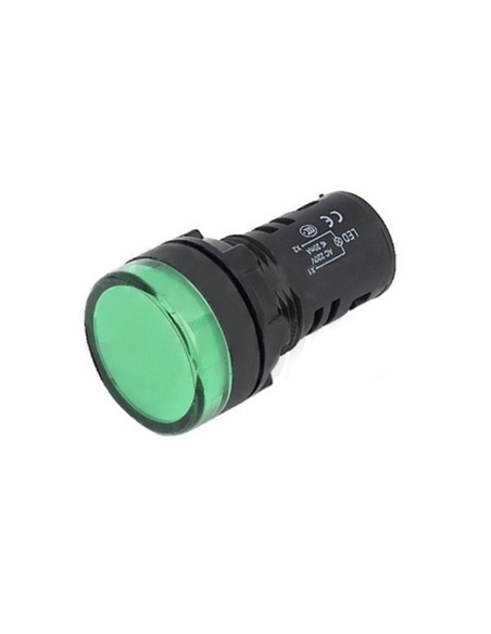 SINALIZADOR LED VERDE de PAINEL 230V furo Ø22mm - 500LL9050-4