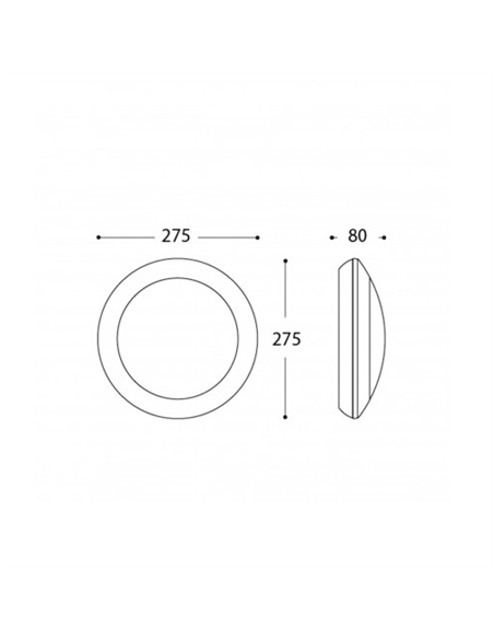 Plafon estanque parede/teto FUMAGALLI BERTA 1xE27 IP66 Cinza #1 - 1B2.000.000.LYP27