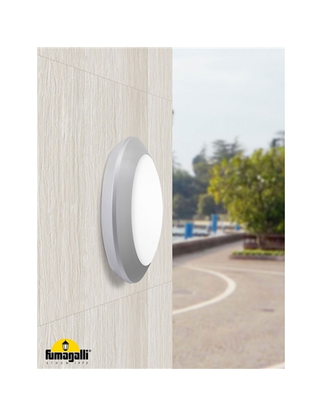 Plafon estanque parede/teto FUMAGALLI BERTA 1xE27 IP66 Cinza #1 - 1B2.000.000.LYP27