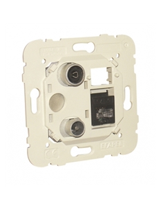 TOMADA MISTA R-TV RJ45 CAT 6 UTP ESTRELA 21534 - 21534
