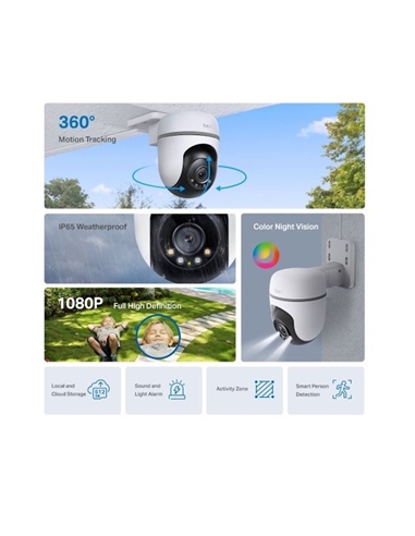 CAMERA VIGILANCIA WIFI 1080p EXTERIOR IP65 TP-LINK TAPO TC40 #3 - TPLINKTAPOTC40