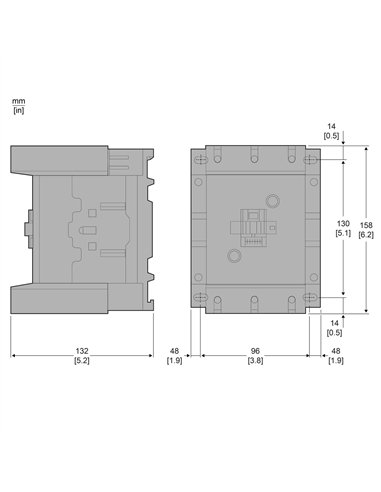 CONTACTOR 3P+NA+NF 55KW 230V SCHNEIDER LC1D115P7 #2 - LC1D115P7