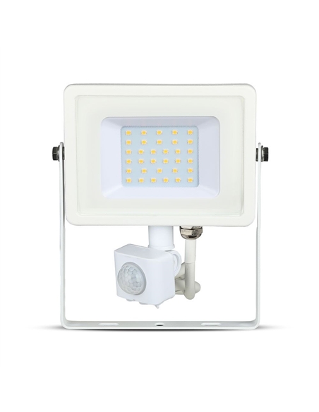 PROJ. C/ SENSOR 30W 3000K BRANCO CHIP LED SAMSUNG V-TAC 457 - 8950457