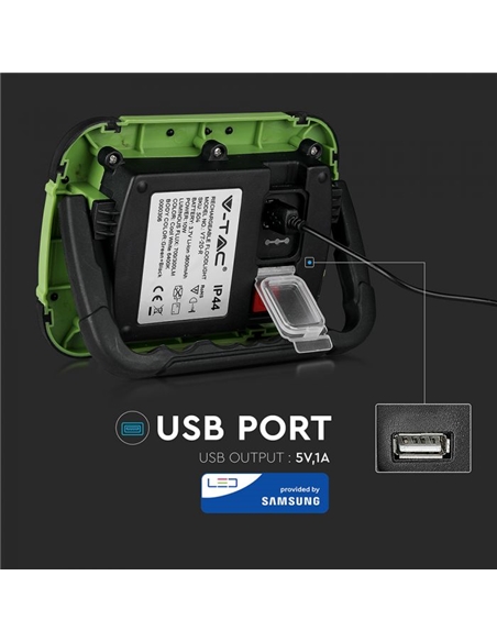 Projector Recarregável IP44 20W 4000K 1400LM V-TAC 20039 #8 - 89520039