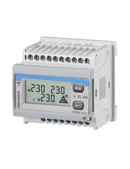 Medidor energia LCD trifásico Carlo Gavazzi EM21072DAV53XOXX - EM21072DAV53XOXX