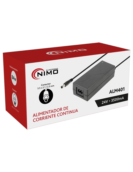 FONTE ALIMENTAÇÃO 24VDC 3.5A 80W PRETO NIMO ALM401 #1 - 8436300071365