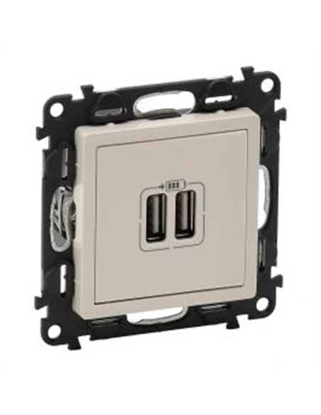VALENA L-TOM. 2 X USB-A CREME 753212 - 753212