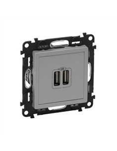 VALENA L-TOM. 2 X USB ALUMINIO 753312 - 753312