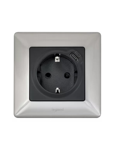 VALENA L-QUADRO SIMPLES INOX 754151 - 754151
