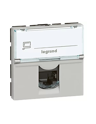 MOSAIC RJ45 CAT.6A STP 2MD ALU 079476 - 079476