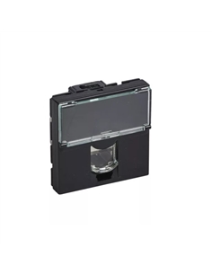 MOSAIC BLACK RJ45 CAT6 STP 2MD 079486 - 079486
