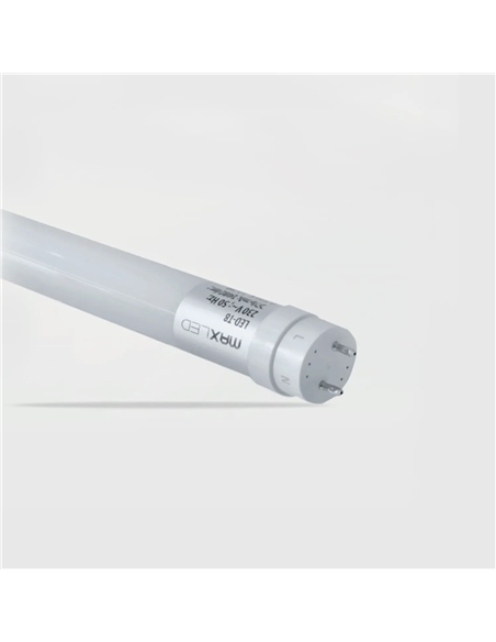 T8 VIDRO 60CM 9W 5000K 150LM/W - LIGAÇAO 1 LADO Maxled 37201 - 721.37201