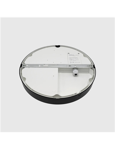 PLAFON LED REDONDO PRETO 23W 3CCT IP65 Maxled 37423 #1 - 721.37423