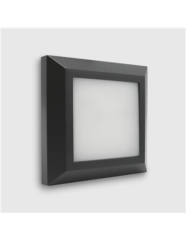 LED APLIQUE MURO DARK GREY 3W 3CCT P1251 Maxled 38123 - 721.38123