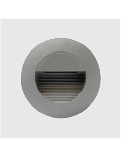 APLIQUE LED REDONDO ENC. D690/Y CINZA 3W 4000K Maxled 27899 - 721.27899