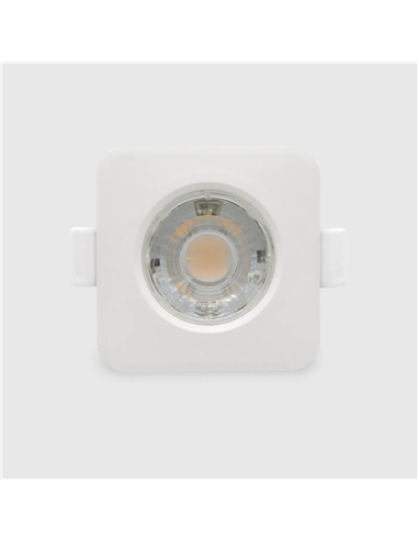 SPOT LED QUADRADO BRANCO FIXO 8W 3000K Maxled 21149 - 721.21149