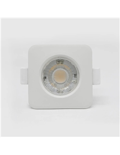 SPOT LED QUADRADO BRANCO FIXO 8W 3000K Maxled 21149 - 721.21149 2