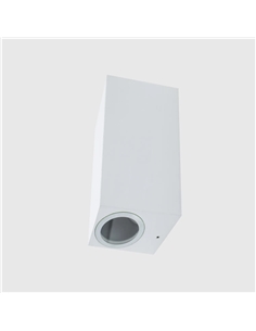 LED APLIQUE PAREDE BRANCO IP54 GU10 2* JKF496-2 Maxled 23013 - 721.23013 2