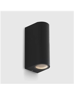 LED APLIQUE PAREDE PRETO IP54 GU10 2* JKF495-2 Maxled 23099 - 721.23099