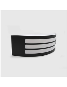 APLIQUE DE PAREDE B-S IP44 1*E27 PRETO MATE Maxled 25093 - 721.25093 2