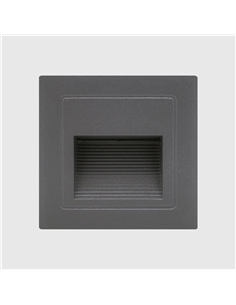 LED APLIQUE ENCASTRAR D690/LF CINZA 3W 3000K Maxled 26212 - 721.26212