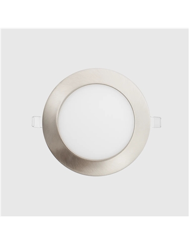 LED PAINEL REDONDO NIQUEL 9W 4000K Maxled 12185 - 721.12185