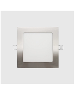 LED PAINEL QUADRADO NIQUEL 9W 4000K Maxled 12222 - 721.12222
