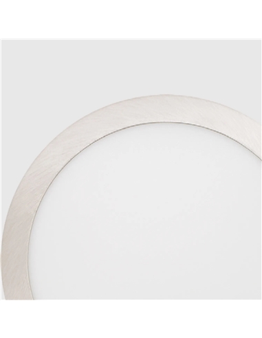 LED PAINEL REDONDO NIQUEL 18W 4000K Maxled 12345 - 721.12345