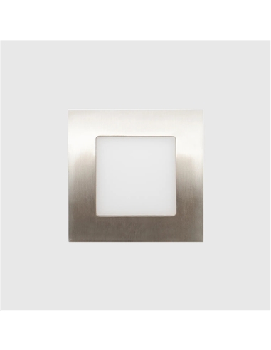 LED PAINEL QUADRADO NIQUEL 12W 3000K Maxled 15247 - 721.15247