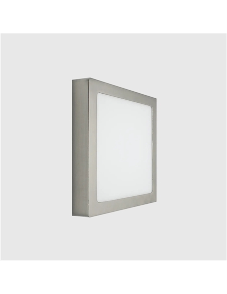 LED PAINEL SALIENTE QUADRADO NIQUEL 6W 6000K Maxled 15995 - 721.15995