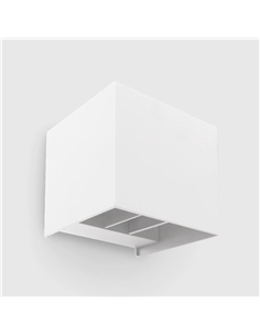 APLIQUE LED CUBO IP65 BRANCO 5W+5W 4000K Maxled 32688 - 721.32688