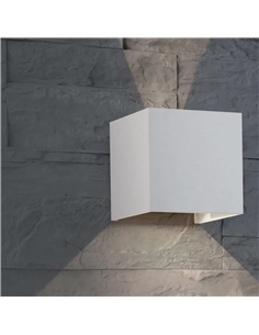 APLIQUE LED CUBO IP65 BRANCO 5W+5W 4000K Maxled 32688 - 721.32688 2
